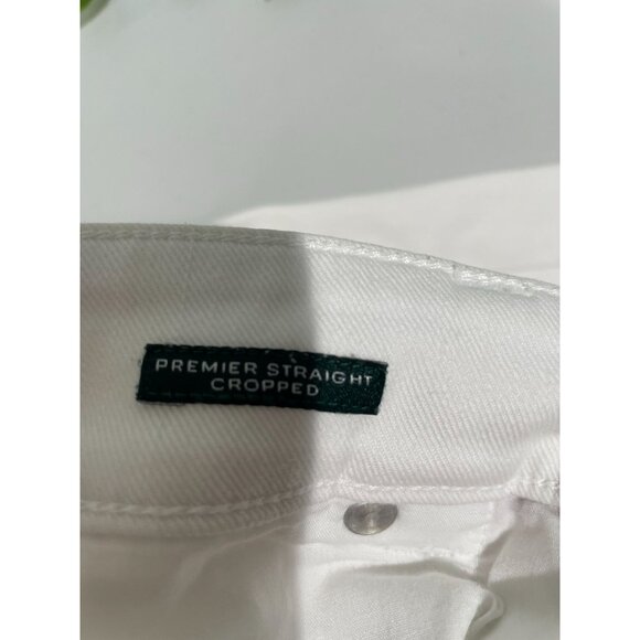 Lauren Ralph Lauren Womens White Premier Straight Cropped Jeans Size 8 - Picture 5 of 14